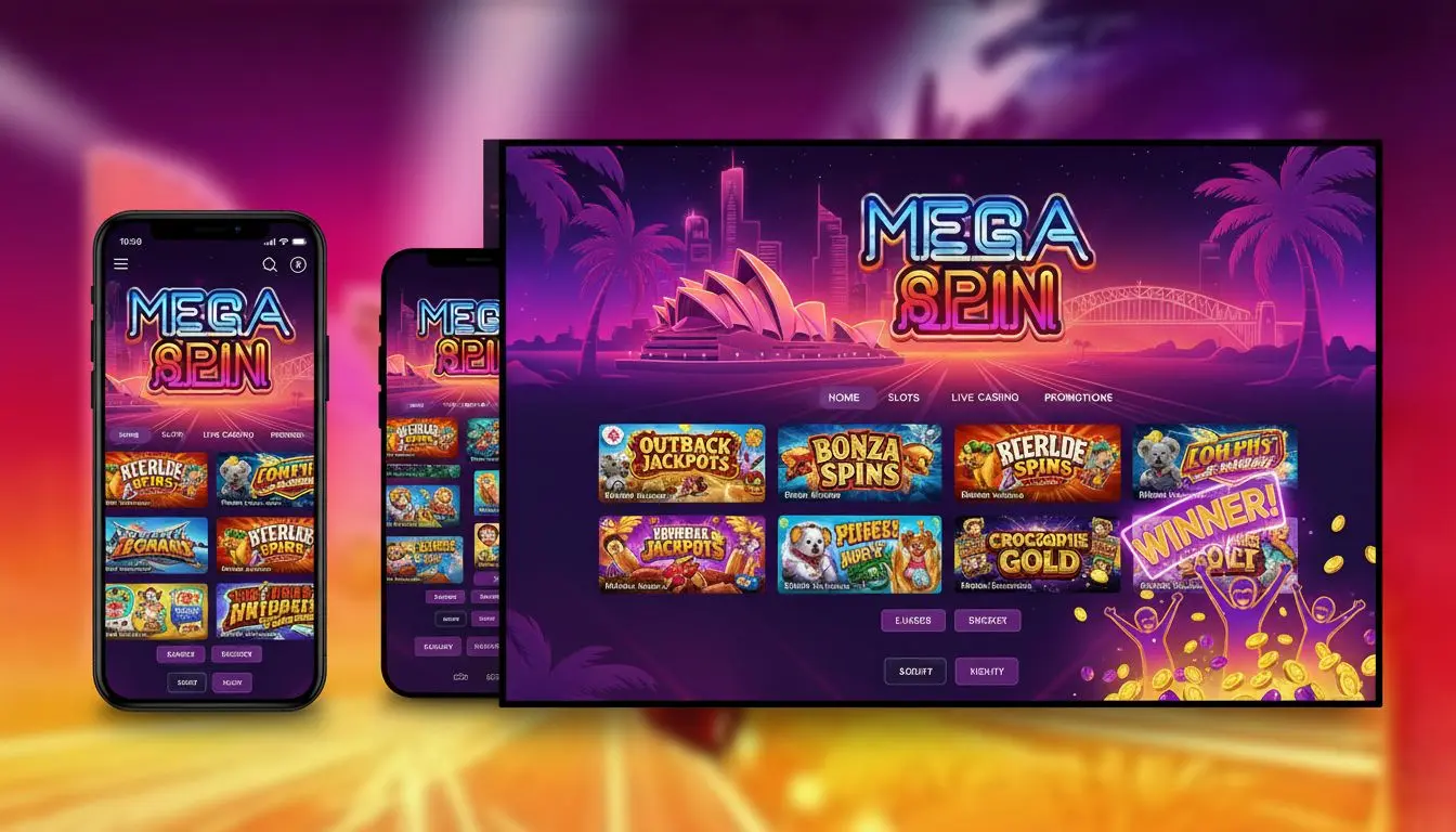 Australian online casino lobby showing fast-loading games and mobile/desktop display